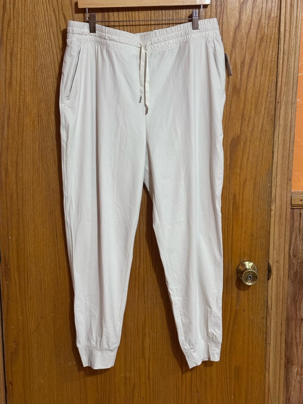 Old Navy‎ NWT off white Elastic-Waist Jogger high rise Pants sz large